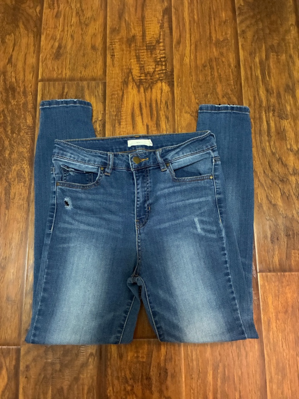 Slim Fit Mid-Rise Blue Skinny Jeans